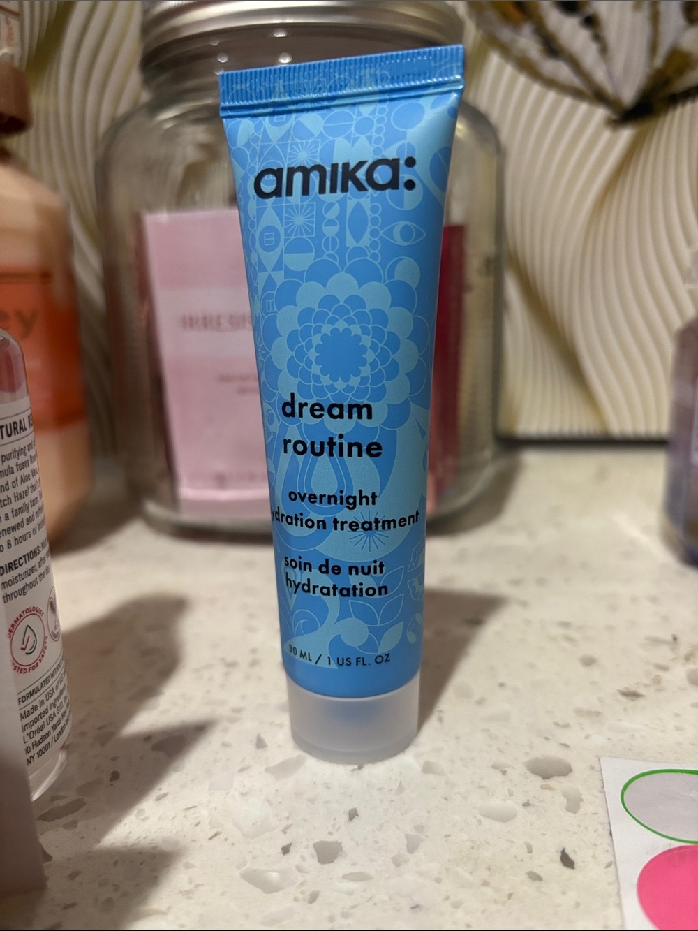 amika Dream Routine Overnight Hydration Treatment - Light Blue Tube